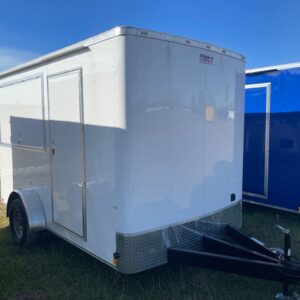 7x12 Concession Trailer by Cargo Craft Inc. showing exterior of trailer