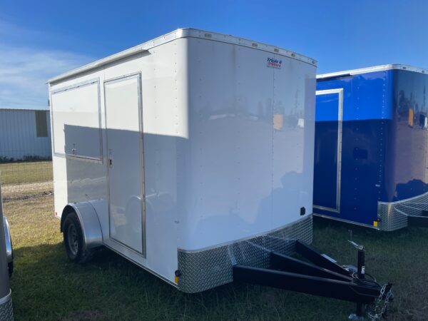 7x12 Concession Trailer by Cargo Craft Inc. showing exterior of trailer