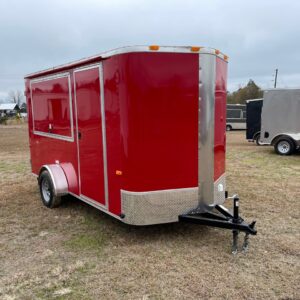 6×12 Single Axle – Electrical – Finished Interior – Serving Window Glass and Screens
