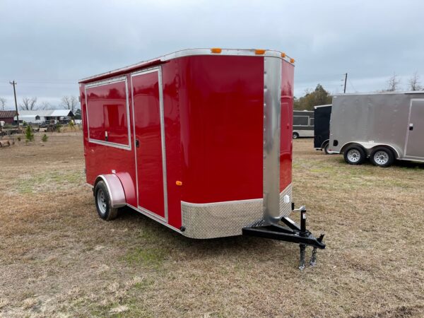 6×12 Single Axle – Electrical – Finished Interior – Serving Window Glass and Screens
