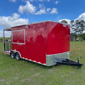 8.5×20 Tandem Axle Porch Trailer – Finished Interior – Sinks – Electrical – A/C