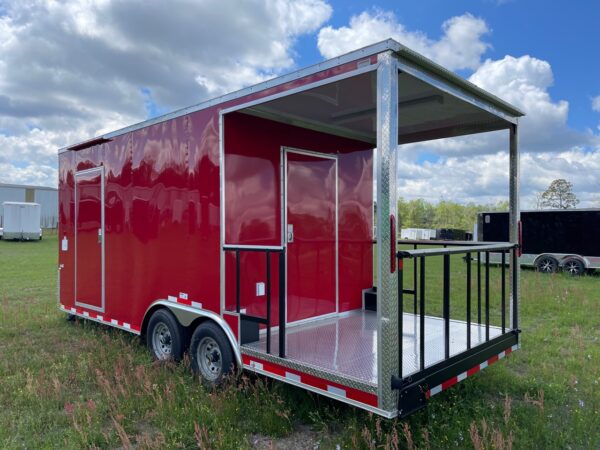 8.5×20 Tandem Axle Porch Trailer – Finished Interior – Sinks – Electrical – A/C - Image 3
