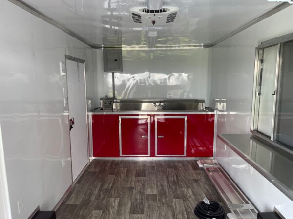 8.5×20 Tandem Axle Porch Trailer – Finished Interior – Sinks – Electrical – A/C - Image 4