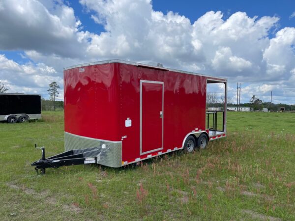 8.5×20 Tandem Axle Porch Trailer – Finished Interior – Sinks – Electrical – A/C - Image 2