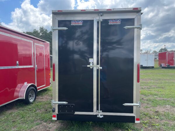 6×12 Single Axle Concession Trailer – Sinks – Electrical – Finished Interior – Black - Image 3