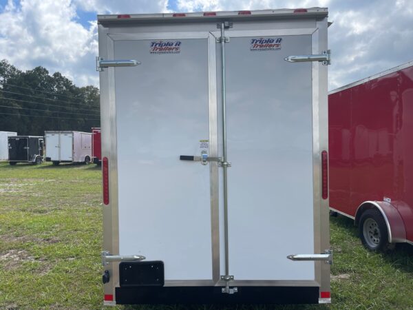 6×12 Single Axle Concession Trailer – Sinks – Electrical – Finished Interior – White - Image 3