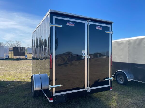 7×12 Single Axle Concession Trailer- Sink Package – Finished Interior – 7 Foot Ceiling – Black - Image 3