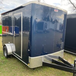 7×12 Single Axle Concession Trailer- Sink Package – Finished Interior – 7 Foot Ceiling