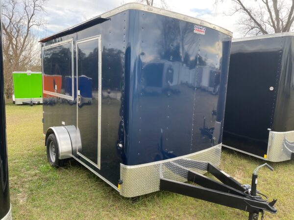 7×12 Single Axle Concession Trailer- Sink Package – Finished Interior – 7 Foot Ceiling