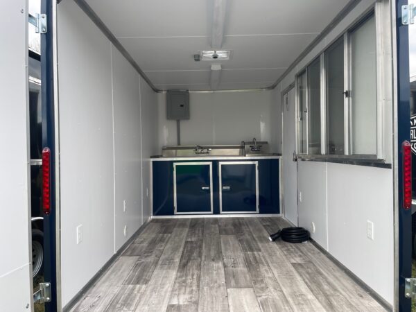 7×12 Single Axle Concession Trailer- Sink Package – Finished Interior – 7 Foot Ceiling - Image 4