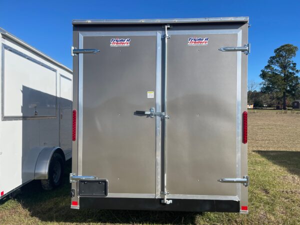 7×12 Single Axle Concession Trailer- Sink Package – Finished Interior – 7 Foot Ceiling – Pewter - Image 3