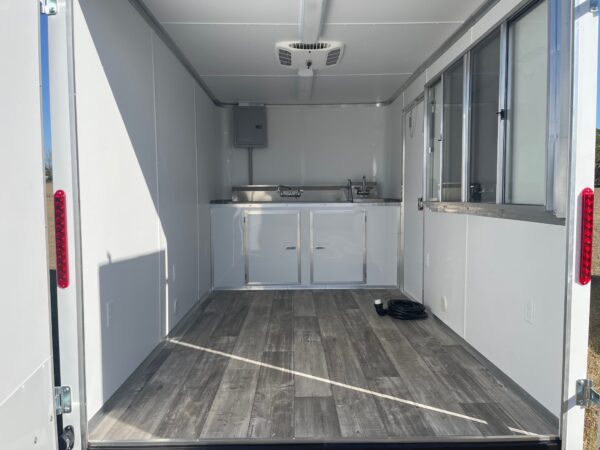 7×12 Single Axle Concession Trailer- Sink Package – Finished Interior - 7 Foot Ceiling - 13,500 BTU A/C - Image 4