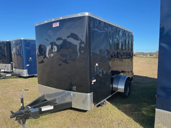 7×12 Single Axle Concession Trailer- Sink Package – Finished Interior – 7 Foot Ceiling – Checkered Flooring - Image 2