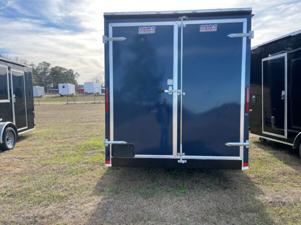 7×12 Single Axle Concession Trailer- Sink Package – Finished Interior – 7 Foot Ceiling – Indigo Blue - Image 3