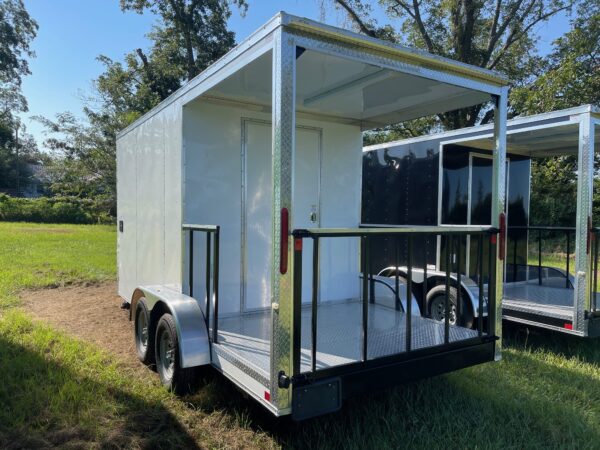 7×16 Tandem Axle Porch Trailer – Finished Interior – Sinks – Electrical - Image 3