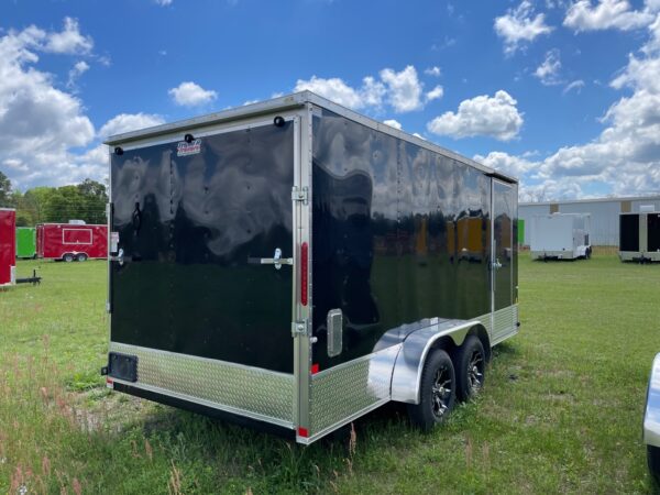 7×16 Tandem Axle Tornado Series – V-Nose – Ramp Door - 6 Foot 6 Inch Ceiling Height - E-track - Image 3