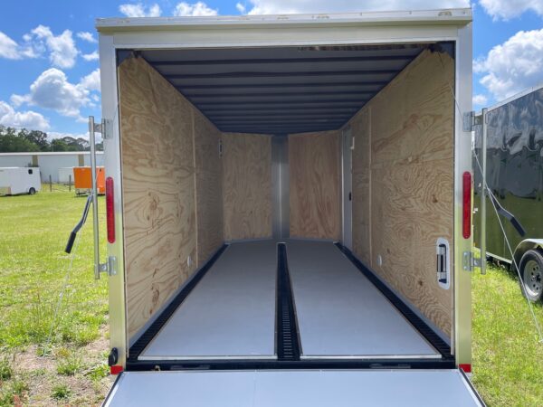 7×16 Tandem Axle Tornado Series – V-Nose – Ramp Door - 6 Foot 6 Inch Ceiling Height - E-track - Image 5