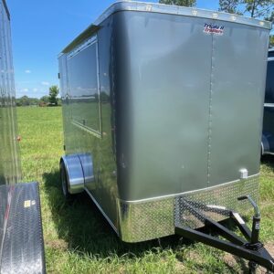 6x10 concession trailer by cargo craft inc showing exterior of trailer