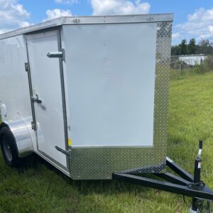 5×8 Single Axle – V Nose – Single Rear Door – Side Door