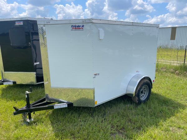 5×8 Single Axle – V Nose – Single Rear Door – Side Door - Image 2