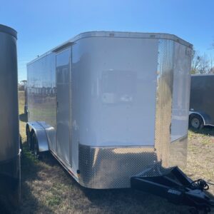 7×16 Tandem Axle Trailer – 16” On Center Floors & Walls – 5200# Axles - 6 foot 6 Interior Height