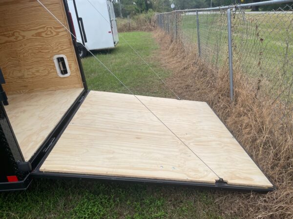 7×16 Tandem Axle Cargo Trailer – 16” On Center Floors - Walls - Roof – Ramp Door – Side Door - Blackout - Image 4