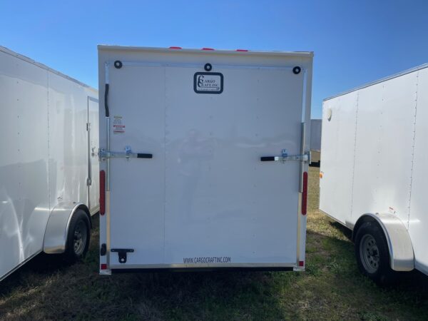 6x10 Single Axle White - Ramp Door - Side Door - Image 3