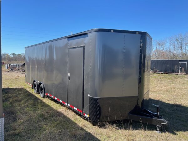 8.5×24 Tandem Axle Auto Carrier – 5200# Torsion Axles – 4500# Ramp – D-Ring Tie Downs
