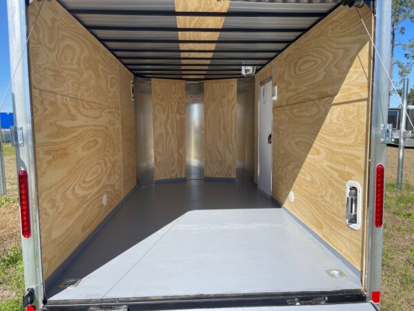 7×12 Tandem Axle Cargo Trailer - Ramp Door - Side Door - (4) D-ring Tie Downs - Image 5