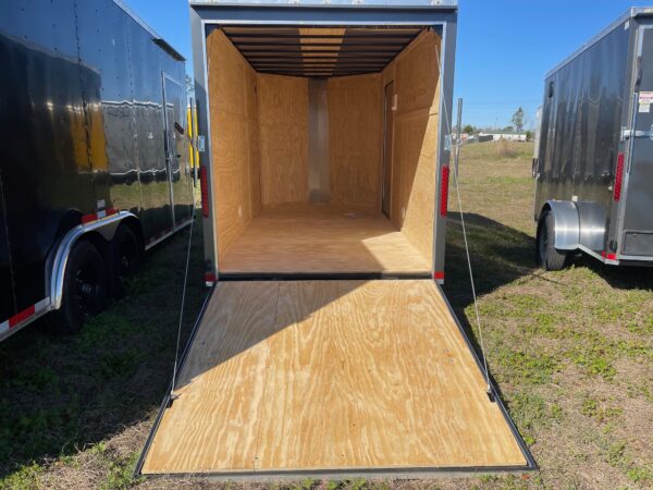 6×12 Single Axle Cargo Trailer by Cargo Craft Inc. – Ramp Door – 32” Bar Lock Side Door - Image 4