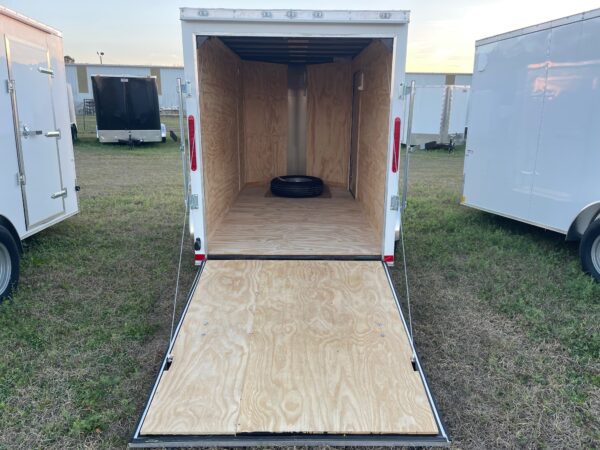5×10 Single Axle Cargo Trailer by Cargo Craft Inc. – V Nose – Single Rear Door – Side Door - Image 4