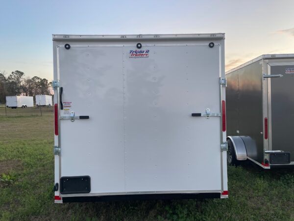 7×12 Tandem Axle Cargo Trailer by Cargo Craft Inc. – 16” On Center Floor, Walls, Roof – V-nose – Ramp Door – Side Door - Image 3