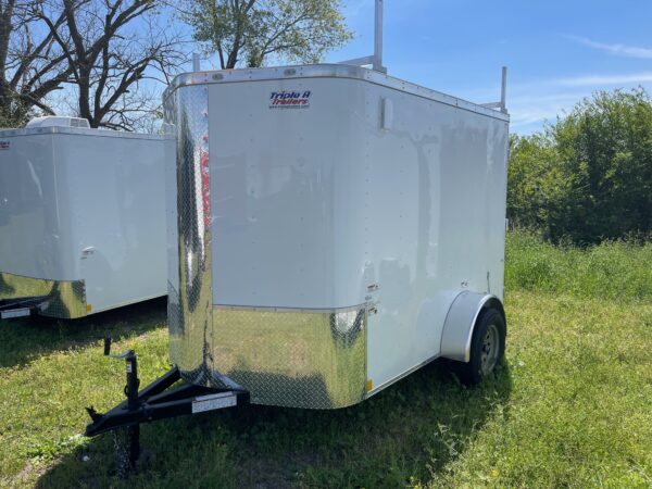 6×8 Single Axle – Rounded V-nose - Side Door – Double Rear Doors - Image 2
