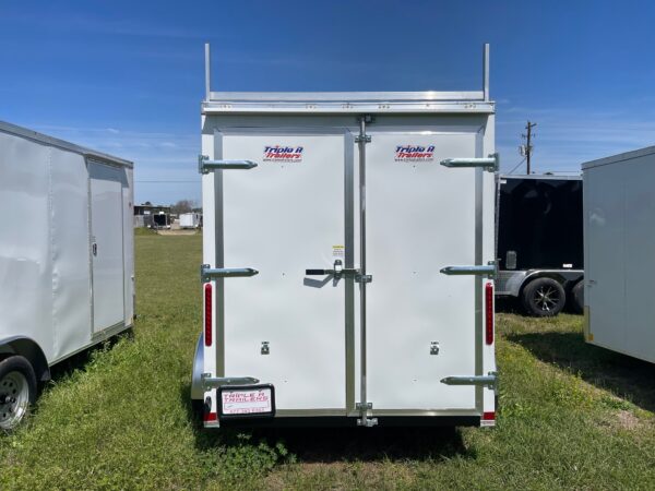 6×8 Single Axle – Rounded V-nose - Side Door – Double Rear Doors - Image 3