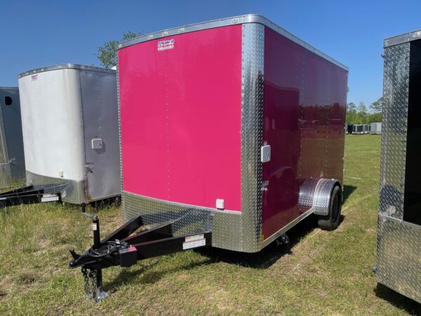 7×12 Single Axle Concession Trailer- Sink Package – Finished Interior – 7 Foot Ceiling – Pink Poly Core - Image 2