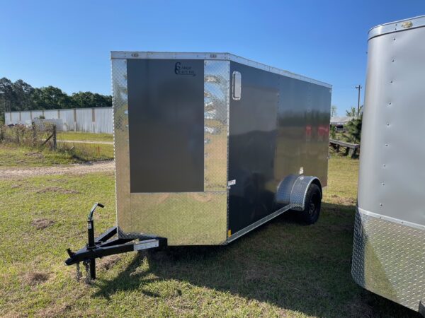 6×12 Single Axle by Cargo Craft Inc. – Ramp Door – 32” Bar Lock Side Door With RV Lock – Poly Core - Image 2