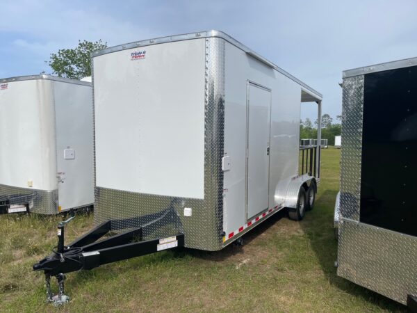 7×20 Tandem Axle Porch Trailer – Finished Interior – Sinks – Electrical - A/C - 5200# Axles - Image 2