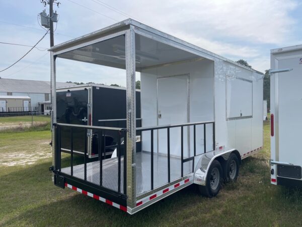 7×20 Tandem Axle Porch Trailer – Finished Interior – Sinks – Electrical - A/C - 5200# Axles - Image 3