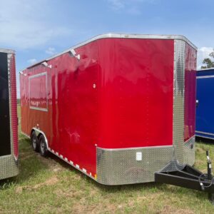 8.5 x 20 Tandem Concession Trailer - Sinks - Finished Interior - Electrical - A/C