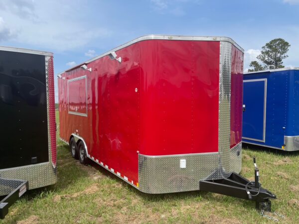 8.5 x 20 Tandem Concession Trailer - Sinks - Finished Interior - Electrical - A/C