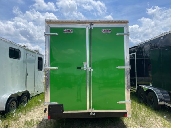 7×16 Tandem Axle – Finished interior – Electrical – Sink Package – A/C – Green Poly Core - Image 3