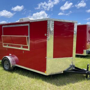 7×12 Single Axle  – Electrical – Insulation – A/C - Concession Door with Marquee Sign