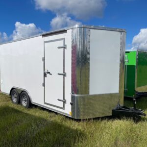 8.5×16 Tandem Axle – Ramp Door - Side Door - 7 Foot Ceiling - Poly Core