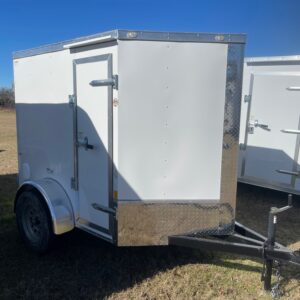 5×6 Single Axle – Double Doors – Side Door – E-track