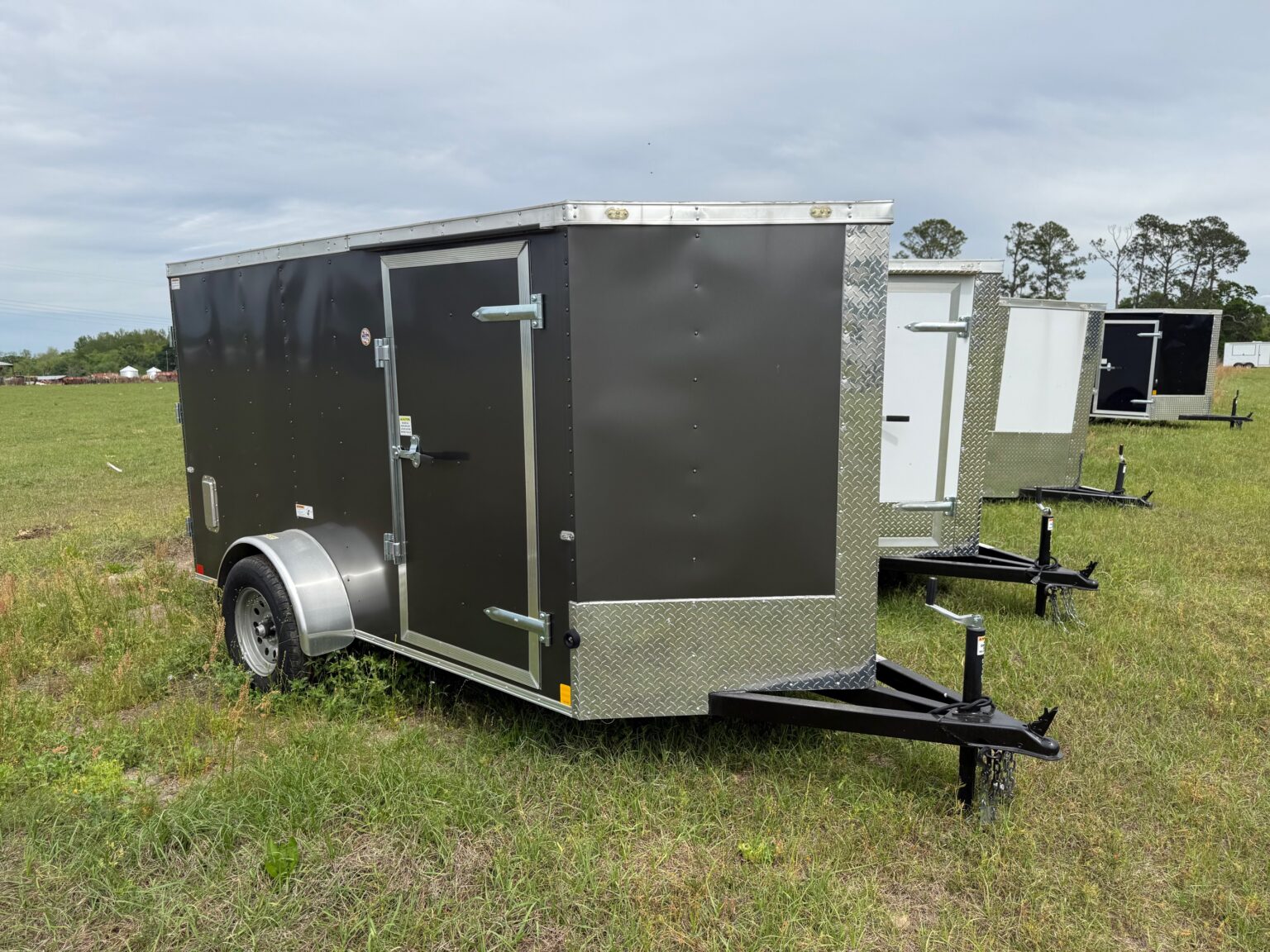 5×10 Single Axle Cargo Trailer by Cargo Craft Inc. – V Nose – Single ...