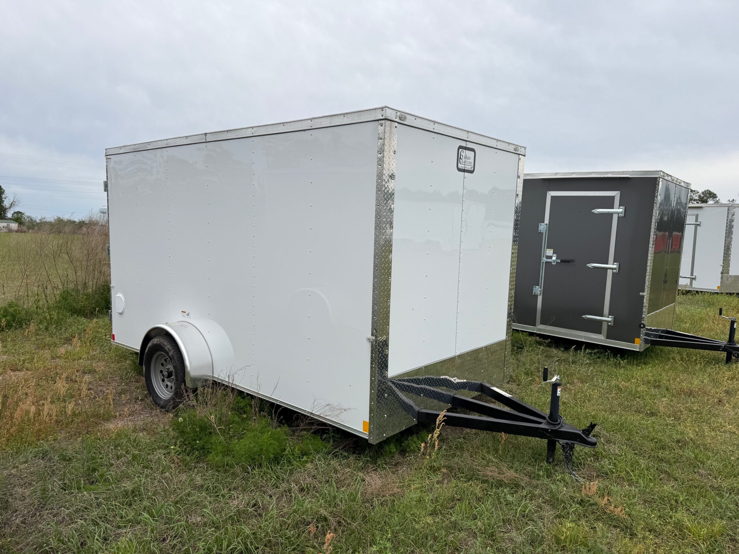 6×12 Single Axle – Double Rear Doors – 6 foot 3 Inch Ceiling Height