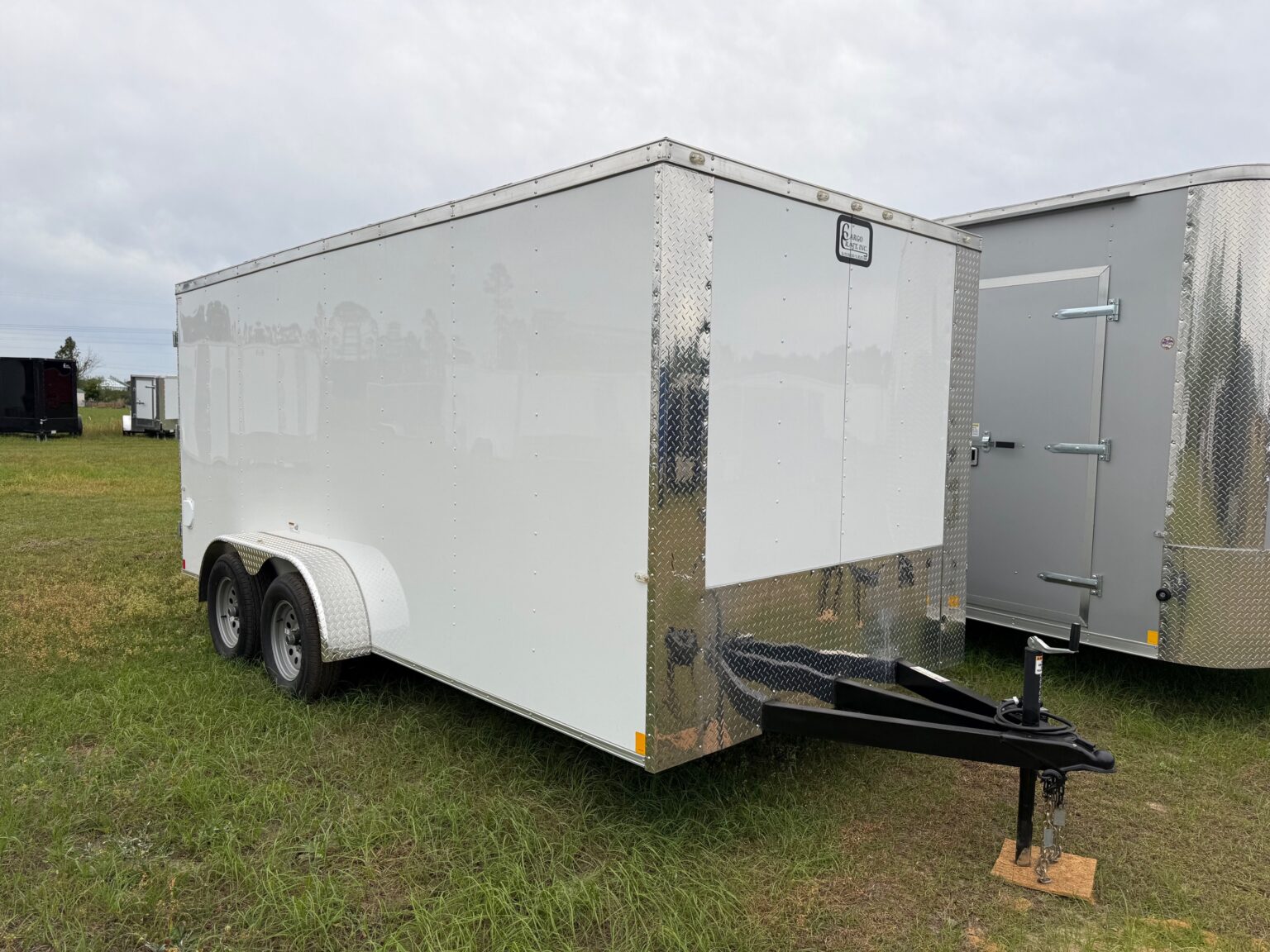 Double Rear 7×16 Tandem Axle – Flat Front – Double Rear Doors - 6 Foot 3 Inch ...