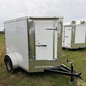 5×6 Single Axle – V-Nose - Front Entry Door - Single Rear Door