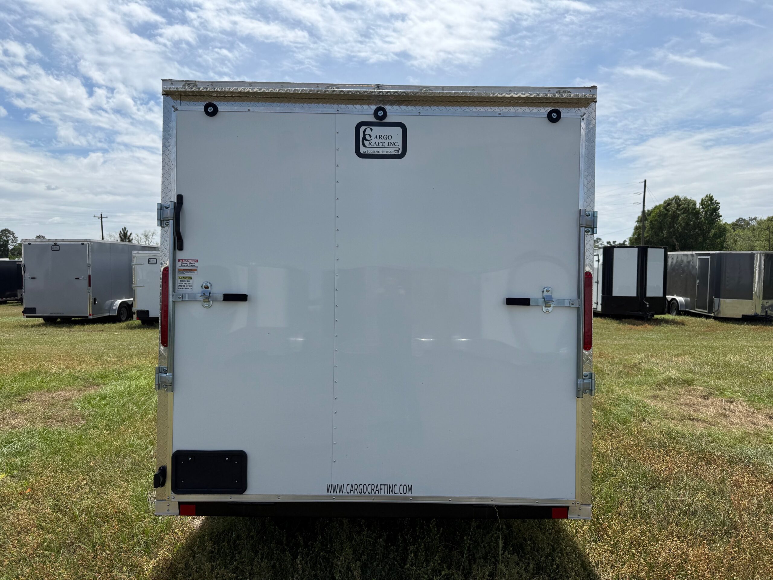 7×16 Tandem Axle Trailer – 16” On Center Floors, Walls, Roof – 6 Foot 6 Inch Ceiling – Ramp Door – Side Door - Image 3