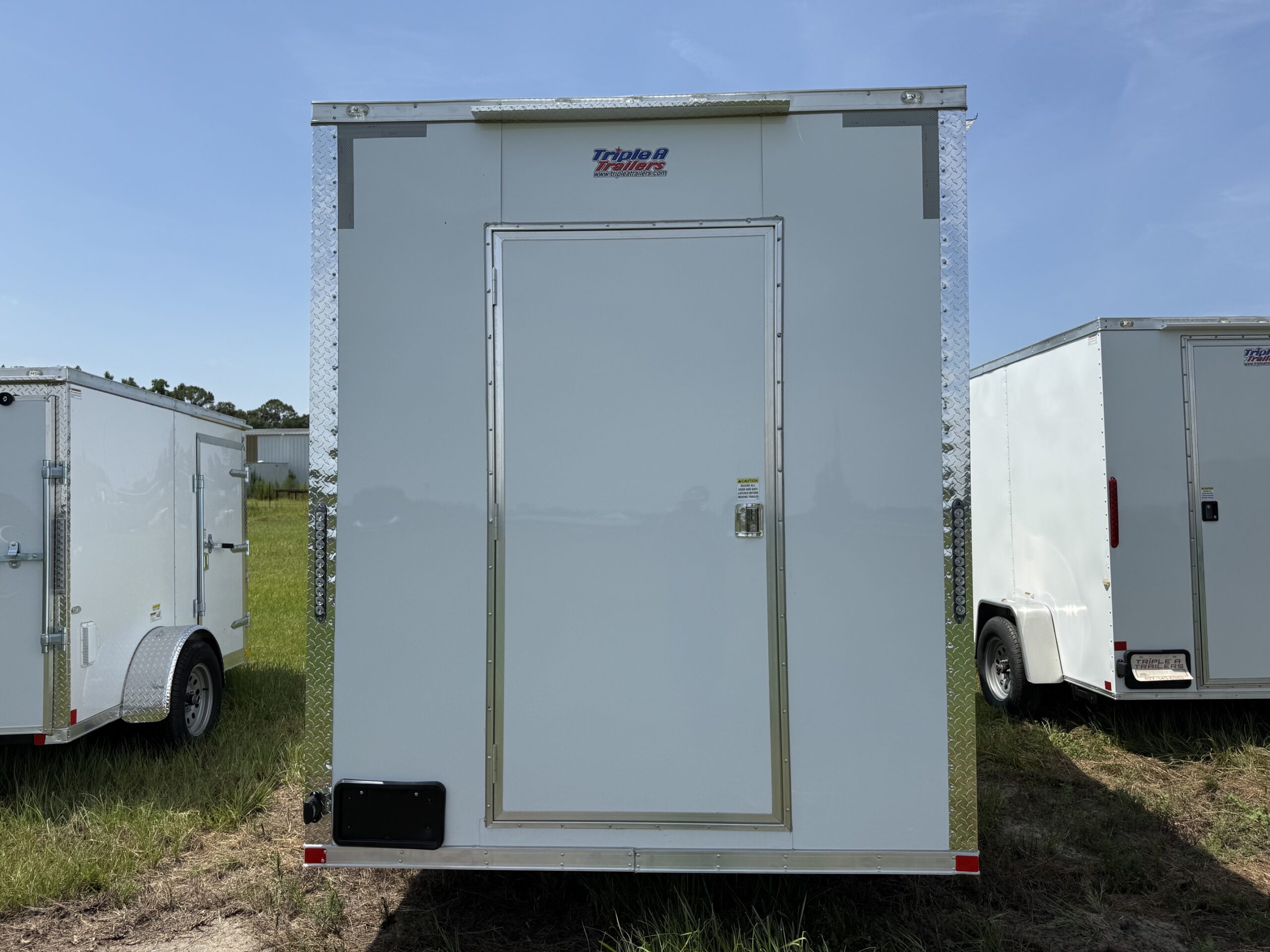 7×12 Single Axle Concession Trailer – 5′ Hood – Gas Lines – Sink Package – Electrical – White - Image 4